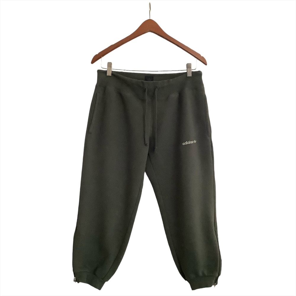 Green Adidas Jogging Capris